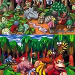 image for I mashed up the Donkey Kong Country SNES box art with Pokemon
