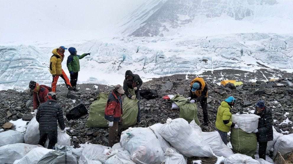 image for Mount Everest tackles 60,000-pound trash problem with campaign to clean up waste