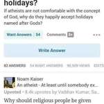 image for To shame atheists and take away their holidays