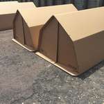 image for Cardboard tents you can buy at the music festival I’m at