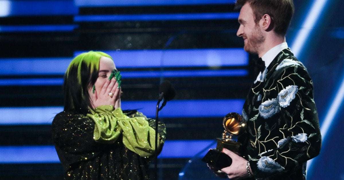 image for Billie Eilish makes history, sweeping all four major categories at 2020 Grammys