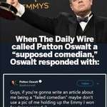 image for To prove that Patton Oswalt is a Failed Comedian