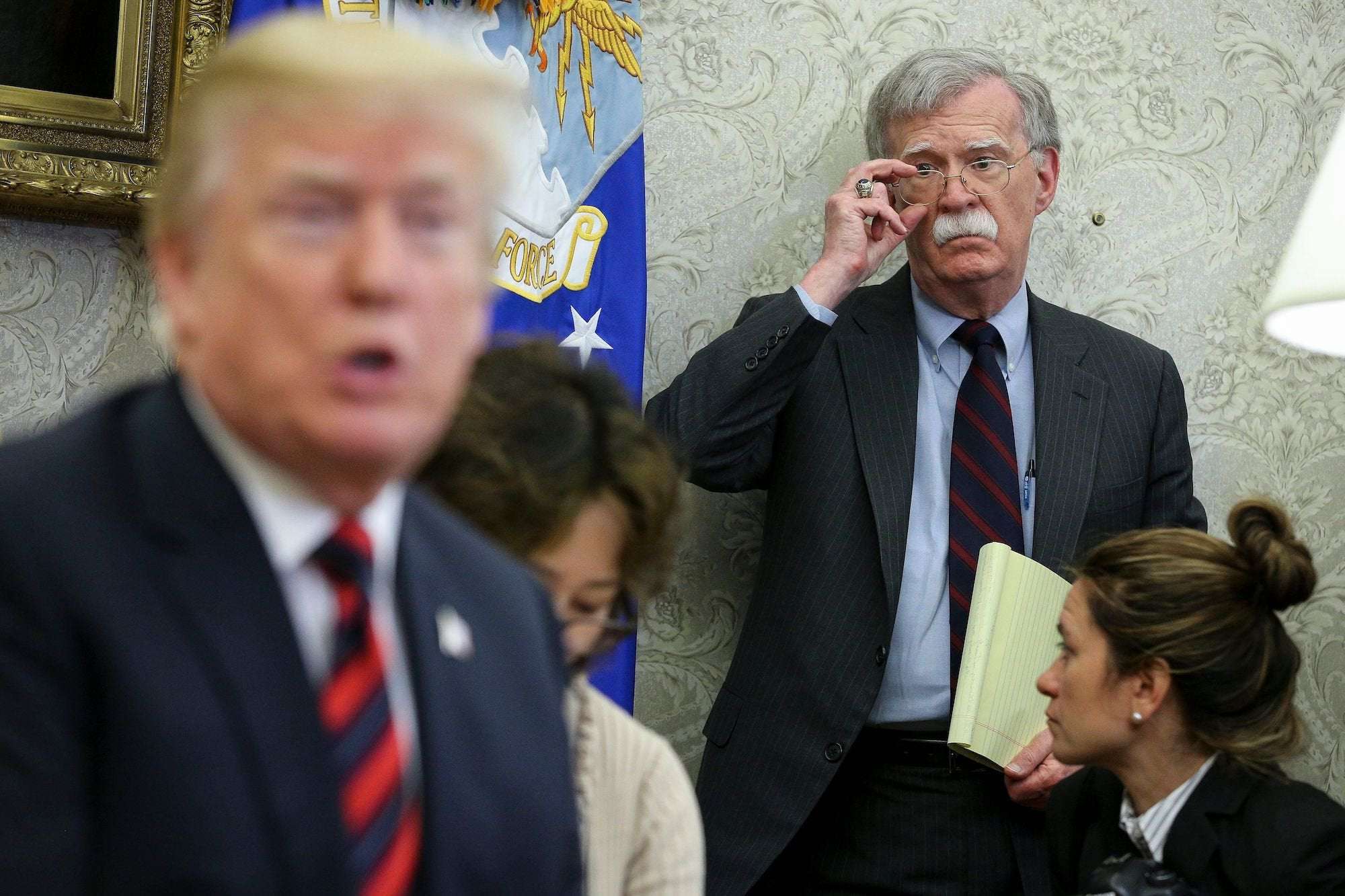 image for Bolton Says Trump Told Him Ukraine Aid Was Tied To Biden Investigation