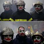 image for French Firefighters in the streets of Paris protesting against the government’s neoliberal policies