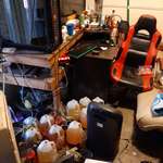 image for A friend's brother lives in his garage trying to make it big on twitch. He shows me this picture of his "streamer den"