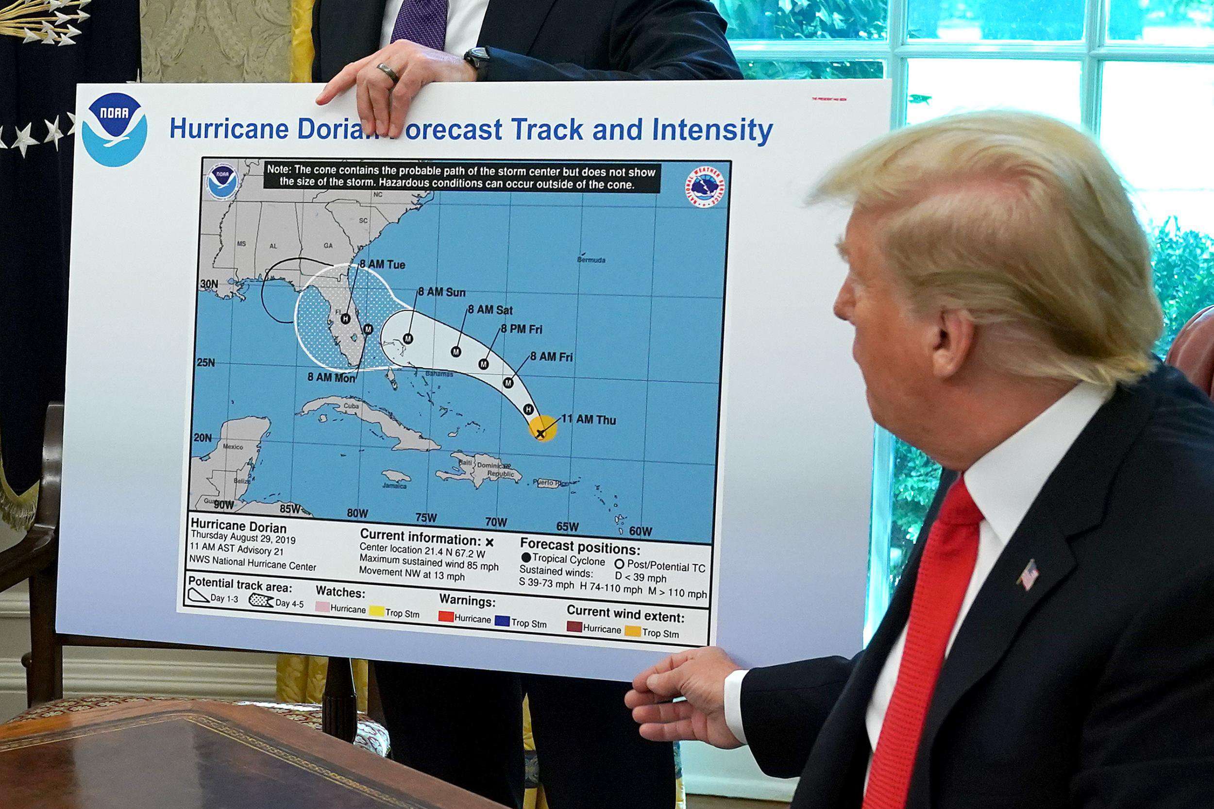 image for US government secretly admitted Trump's hurricane map was doctored, explosive documents reveal