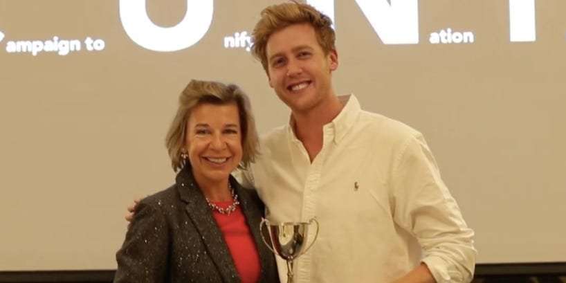 image for A YouTuber got the inflammatory right-wing commentator Katie Hopkins to fly to Prague to pick up a fake award whose initials spelled out the C-word