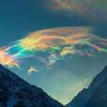 image for Iridescent clouds in Siberia.