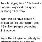 image for Pete Buttigieg has 40 billionaire donors.