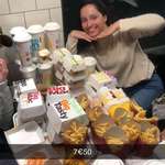 image for Bug in McDonald's app let this girl order all this food for free in France.