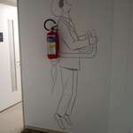 image for Fire extinguisher graffiti in office