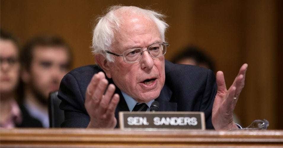 image for Sanders Says GOP Budget Chair Won't Hold Hearing on Trump Plan Because It Would Expose President as 'Fraud That He Is'
