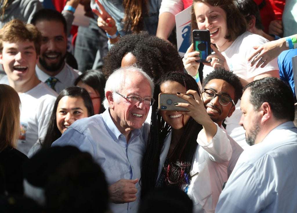 image for Bernie Sanders Jumps Nine Points Since December In New National Poll, Holds Commanding Lead Among Democrats