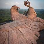 image for The largest bird sculpture on Earth. The artist spent 10 years creating this bird sculpture (200ft).