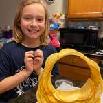 image for She did a science! Pringle ring!