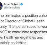 image for Trump eliminated the position that made sure America was prepared for a pandemic like the Coronavirus