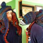 image for His daughter crocheted him an octopus hat (by Gerlad Lange)