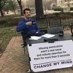 image for You can't change my mind