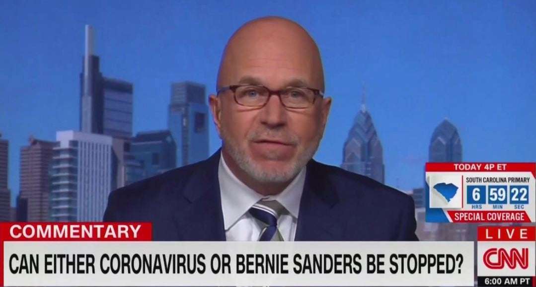 image for CNN Criticized For Comparing Bernie Sanders' Campaign to Coronavirus, Not Fact-Checking 'Communist' Accusation Made By Guest