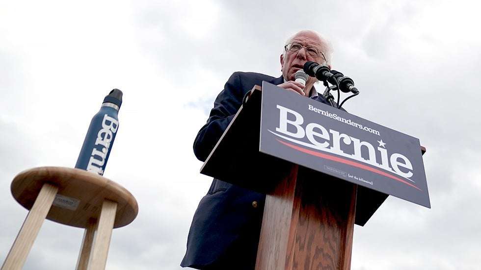 image for Sanders calls himself an 'existential threat to the corporate wing of the Democratic Party'