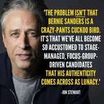 image for Jon Stewart on Bernie Sanders