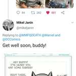 image for Batman artist Mikel Janin creates a get well soon drawing for a 12 year old who just had emergency brain surgery