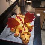 image for First attempt at a dragon cake