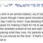 image for got shot in an armed robbery? sounds like a YOU problem. in my day we just died.