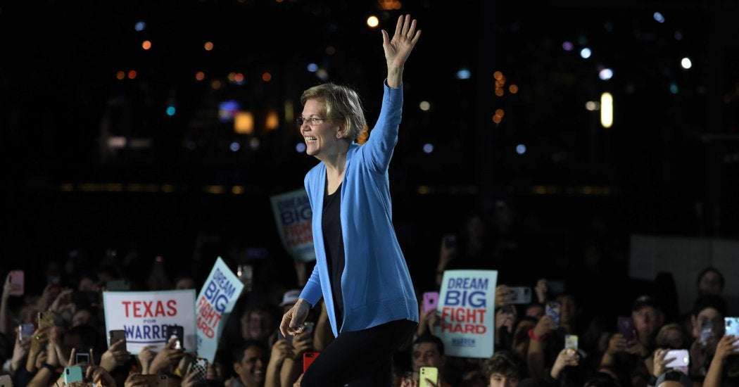 image for Elizabeth Warren, Once a Front-Runner, Drops Out of Presidential Race