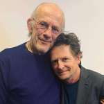 image for Michael J. Fox (51) and Christopher Lloyd, (81) reuniting for a picture on a poker tournament