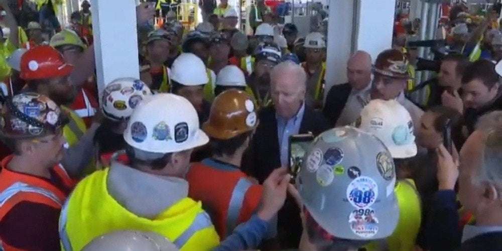 image for Joe Biden tells Michigan factory worker he’s ‘full of sh*t,’ says he’s going to take ‘AR-14s’ away