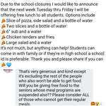 image for Schools closed for 2 weeks, local pizza shop offers free food for kids...