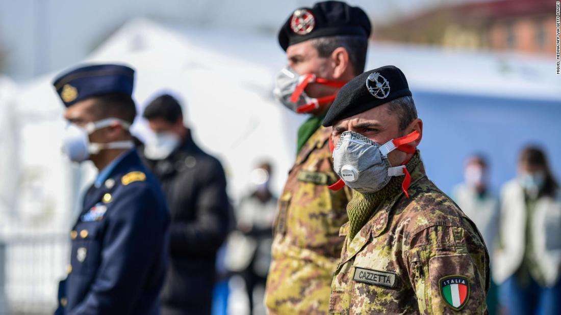 image for Italy coronavirus: Military called to enforce lockdown as 627 people die in 24 hours