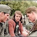 image for Sophie Scholl, her brother Hans, and their friend Christoph. They were German students distributing anti-nazi leaflets. Sophie was 21 when she was beheaded, Hans was 24, Christoph was 23. (1943)