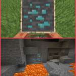 image for I scattered hundreds diamond ore map arts in my server like a madman!