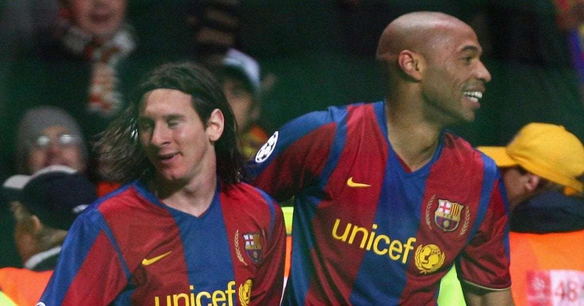 image for Lionel Messi explains why he wouldn't look Arsenal legend Thierry Henry in the face