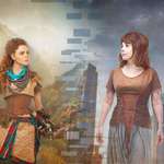 image for Me and my mother did cosplay of Aloy and Elisabet from Horizon Zero Dawn
