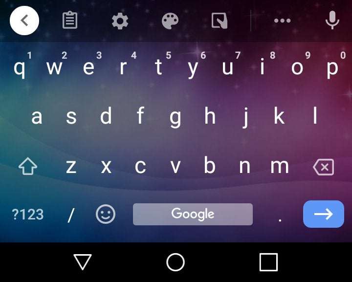 image for Remove the "Google" from Gboard space bar