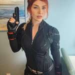 image for All my cons were cancelled but I still wore my Black Widow cosplay at home :)
