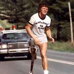 image for On this day 40 years ago Terry Fox, a 21 year old Canadian who lost a leg to cancer, began an east to west cross-Canada run to raise money and awareness for cancer research. He ran the equivalent of a full marathon every day and made it 143 days and 5,373 km before he lost his battle with cancer