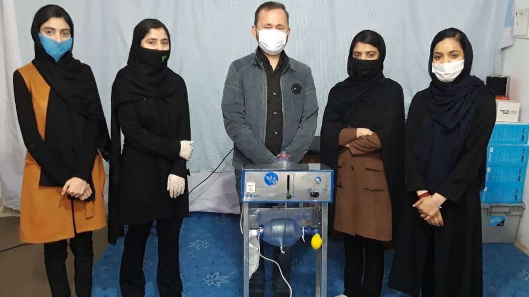 image for The all-female robotics team in Afghanistan who made a cheap ventilator out of Toyota parts