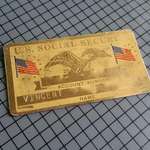 image for My Great-Grandfather's social security card was made out of metal, not paper