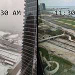 image for There was a fairly rapid shift in the weather in Chicago this morning.