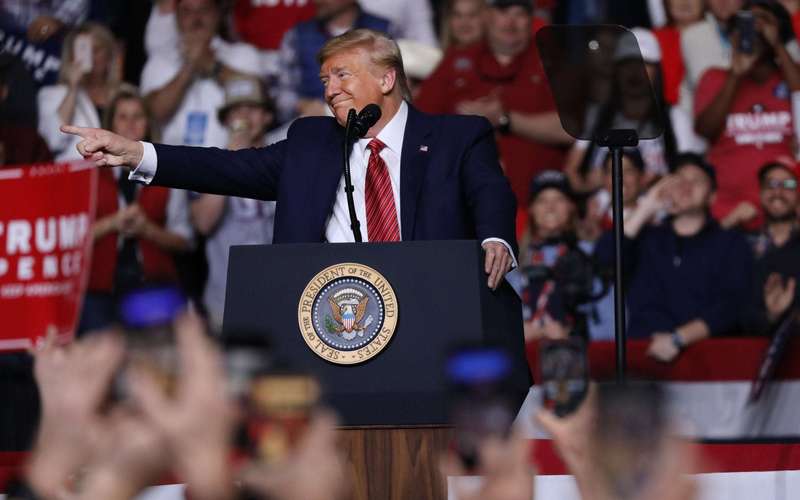 image for Donald Trump's Tab For MAGA Rallies Jumps to $1.8 Million as 14 Cities Say President Hasn't Paid Police Bills, Report Finds