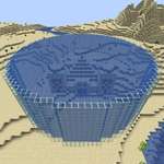image for Drained ocean monuments are old news. I present to you waterlogged desert temple.
