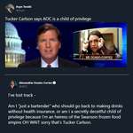 image for AOC gives Tucker Carlson a 3rd degree burn