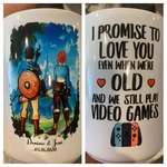 image for My wife got me a custom mug for our anniversary. It was delivered a few months late but I love it! ITS US AS LINK AND ZELDA