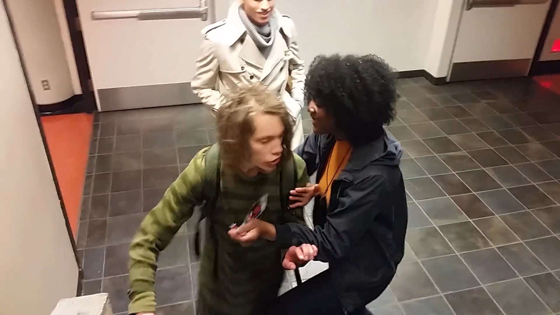 image for Campus employee assaults white student for "cultural appropriation" : ActualPublicFreakouts