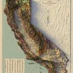 image for terrain map of the state of California