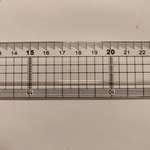 image for This ruler has cascading millimeter mark that makes it easier to read.
